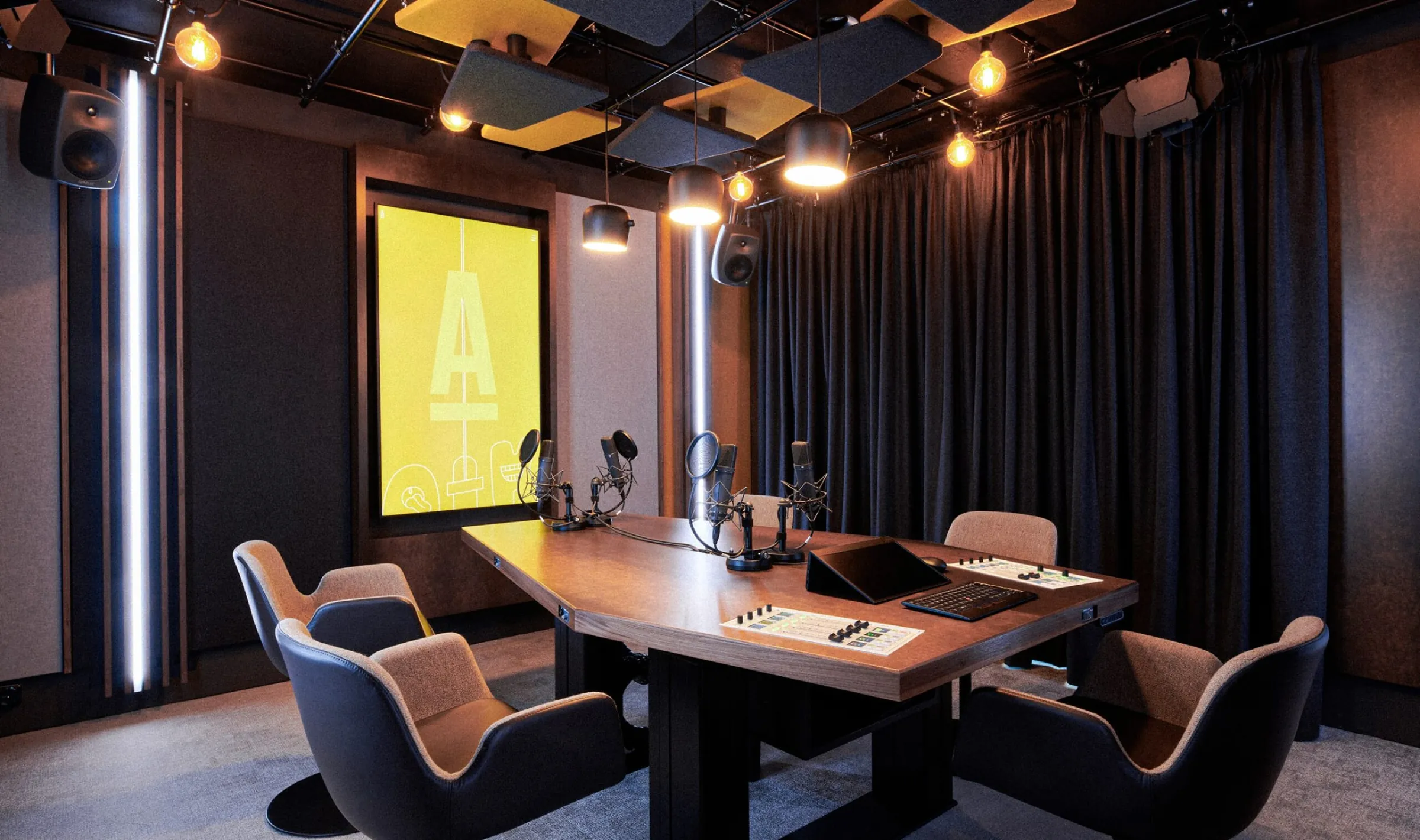 Audiokanzlei Europaallee professional podcast studio in Zürich, Switzerland