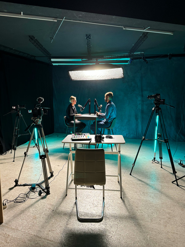Professional podcast studio Podcast Lausanne near Malley, Switzerland