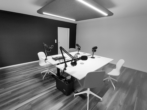 Professional podcast studio Podcast Studio Luzern in Luzern, Switzerland