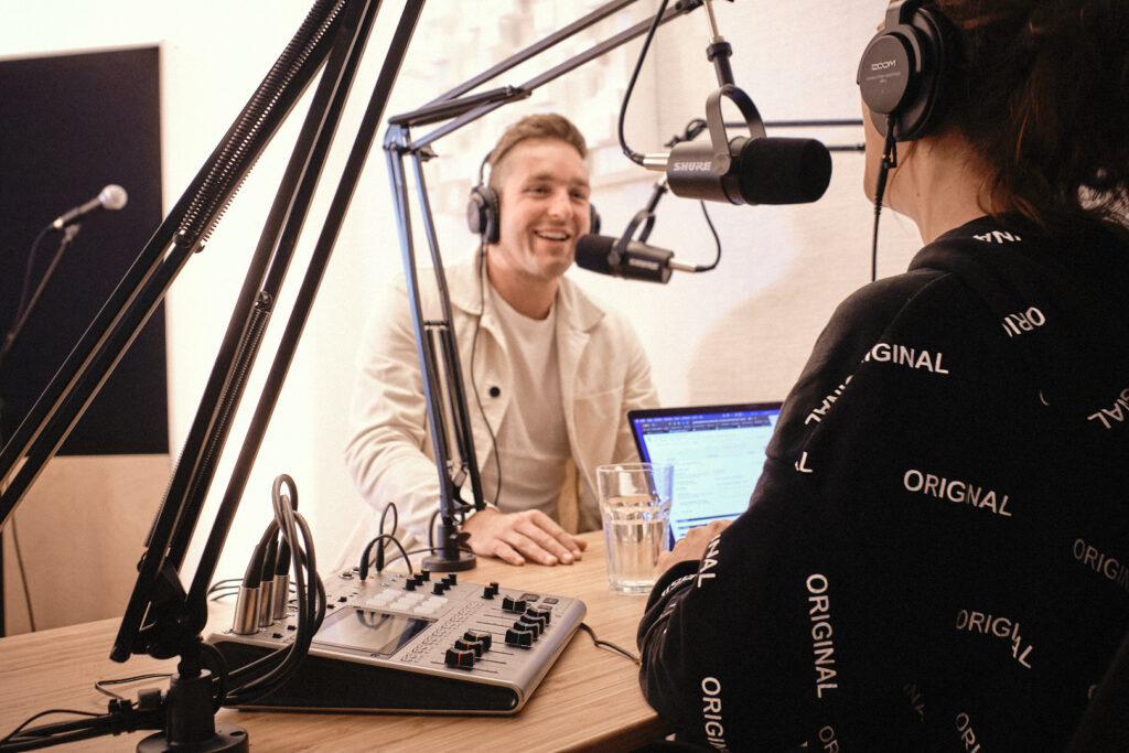 Professional video podcast studio Videopodcast Studio in Bern, Switzerland